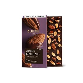 Tafel-Schokolade dunkel | zartbitter 72% mit Mandel 'Amandes Caramélisées' (100g)