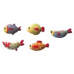 @ Schoko-Dekor Aufleger weiß Fische bunt (96 Stk)
