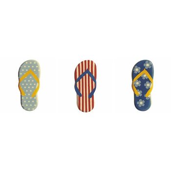 @ Schoko-Dekor Aufleger weiß Flip Flops (96 Stk)