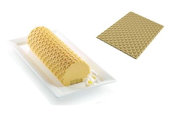 @ Silikon-Matte | -Form mit Relief | Reliefmatte für Bûche