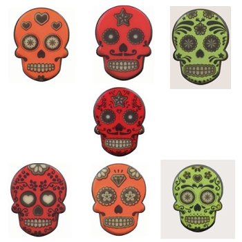 @ Fettglasur-Dekor Aufleger Totenkopf (208 Stk)