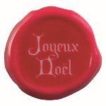 @ Fettglasur-Dekor Aufleger Siegel 'Joyeux Noël ' (63 Stk)