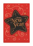 @ Schoko-Dekor Aufleger weiß Rechteck 'Happy New Year' (50 Stk)