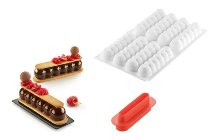 @ Silikon-Matte | -Form 8 ovale Formen | Eclairformen 'Truffle Eclair'