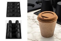 @ Silikon-Matte | -Form 8 Kaffeebecher | 'Coffe to go'-Becher (30x17,5cm)