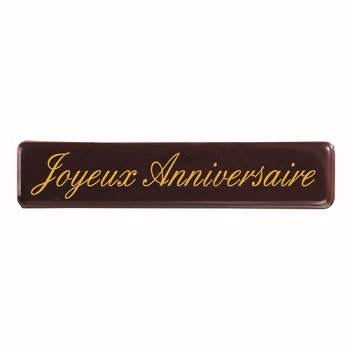@ Schoko-Dekor Aufleger bitter 'Joyeux Anniversaire' (70 Stk)
