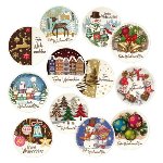 @ Persipan-Dekor Aufleger 'Frohe Weihnachten', sortiert (12 Stk)