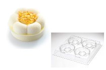 @ Formen für Süßspeisen rund Blumenform (30 Formen für 120 Stk)