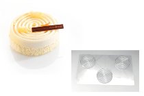 @ Formen für Süßspeisen rund Spiralform (16 Formen für 48 Stk)