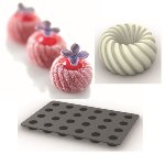 @ Silikon-Matte | -Form 24 runde Formen 'Torsade'