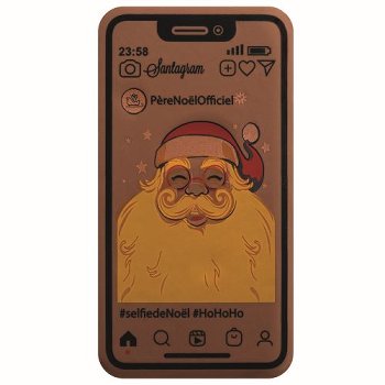@ Transfer- | Siebdruckfolie für Smartphone 'Selfie de Noël' (12 Stk)