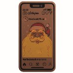 @ Transfer- | Siebdruckfolie für Smartphone 'Selfie de Noël' (12 Stk)