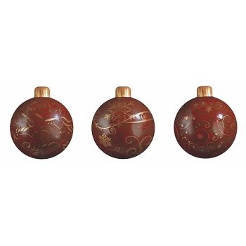 @ Gießform-Blister für Weihnachtsbaumkugel 'Arabesques' (6 Blister für 12 Stk)