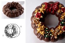 @ Gießform Weihnachts- | Türkranz 'Garland' (2 Teile für 1 Stk)