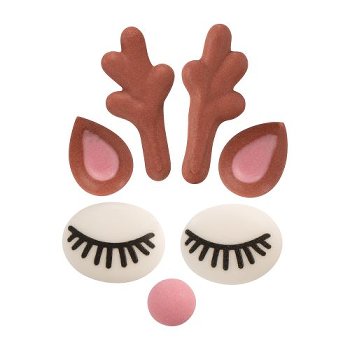 @ Zucker-Dekor Aufleger Set 'Reh' (140 Stk)