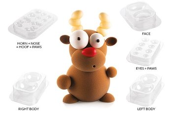 @ Gießform für Rentier 'Rudolf'
