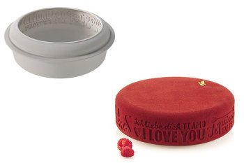 @ Silikon-Matte | -Form | Einzel- | Kuchenform rund mit Rand-Relief