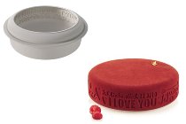 @ Silikon-Matte | -Form | Einzel- | Kuchenform rund mit Rand-Relief