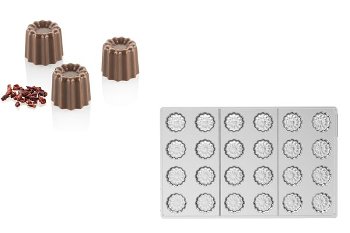 @ Gießform Praline | Pralinengießform 24 Cannele-Formen