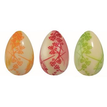 @ Pralinen-Halbeier weiß, Motiv Blüten 'Zen' (630 Stk)