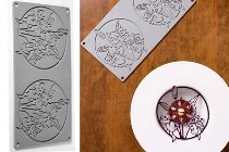 @ Silikon-Matte | -Form 2 Blumenkränze 'Floreale' (31x16cm)