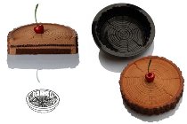 @ Silikon-Matte | -Form | Einzel- | Kuchenform rund Baumstamm 'Foresta'