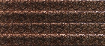 @ Transfer- | Siebdruckfolie Blumen 'Bouquet bronze'' (17 Stk)