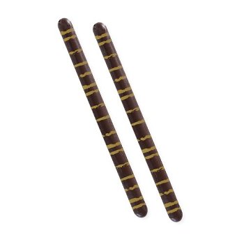@ Schoko-Dekor Aufleger Stäbchen Streifen, dunkle Schokolade (162 Stk)